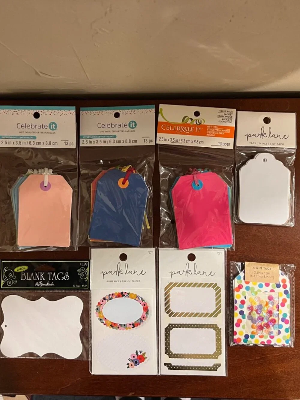 NWT Lot of Assorted Gift Tags & Decorative Labels Craft Scrapbook Party Supplies